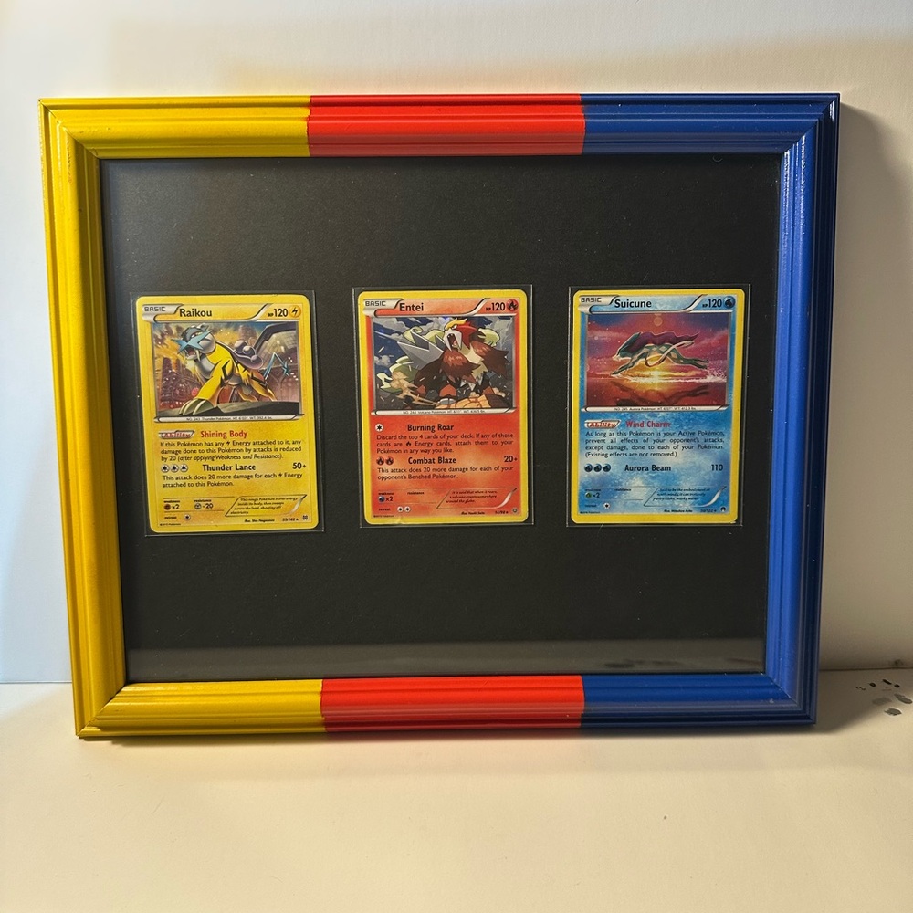 Custom Framed Legendary Pokémon Card Art – Perfect Christmas Gift!